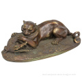 30 years factory directly supplied cast small size bronze animal sculpture